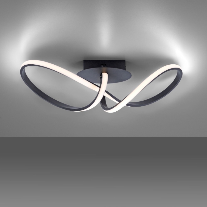 Leuchten Direkt 15403-18 - LED Stmievateľný prisadený luster MARIA LED/16W/230V čierna