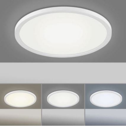 Leuchten Direkt 15571-16 - LED Stmievateľné stropné svietidlo FLAT LED/23,5W/230V 2700-5000K + diaľkové ovládanie