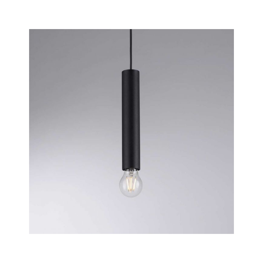 Leuchten Direkt 15618-18 - Luster na lanku BRUNA 3xE27/60W/230V čierna