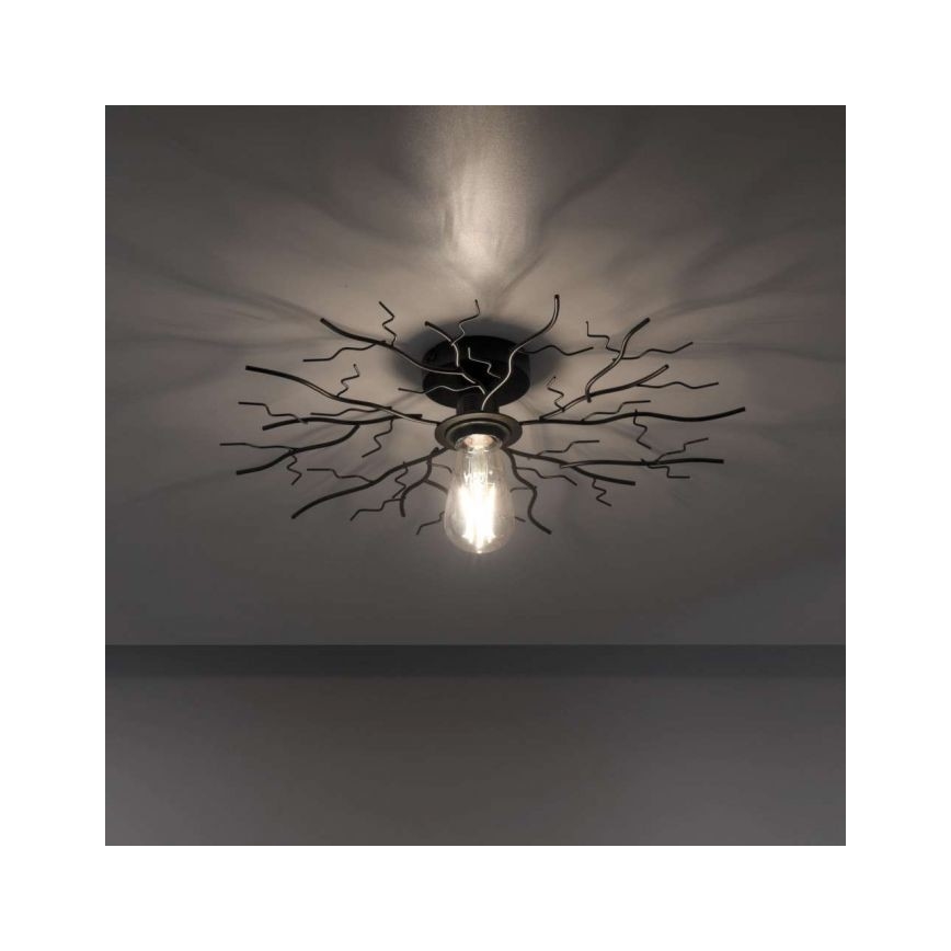 Leuchten Direkt 15638-18 - Prisadený luster LIMB 1xE27/40W/230V čierna