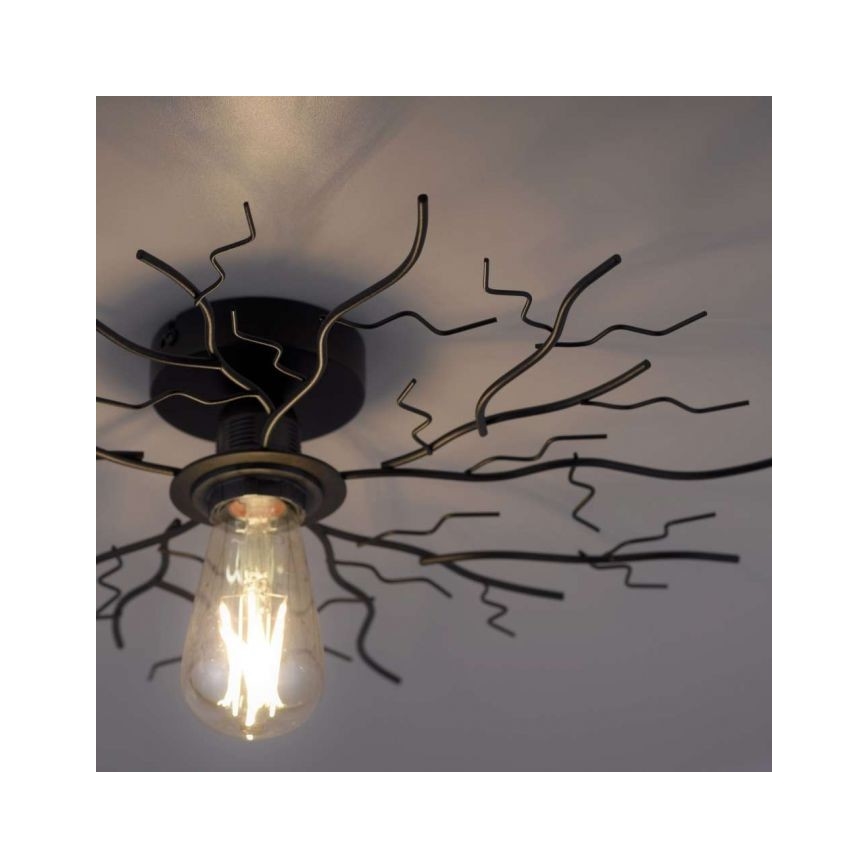Leuchten Direkt 15638-18 - Prisadený luster LIMB 1xE27/40W/230V čierna