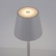 Leuchten Direkt 19250-16 - LED Vonkajšia stmievateľná nabíjacia stolná lampa EURIA LED/3W/5V IP54 biela