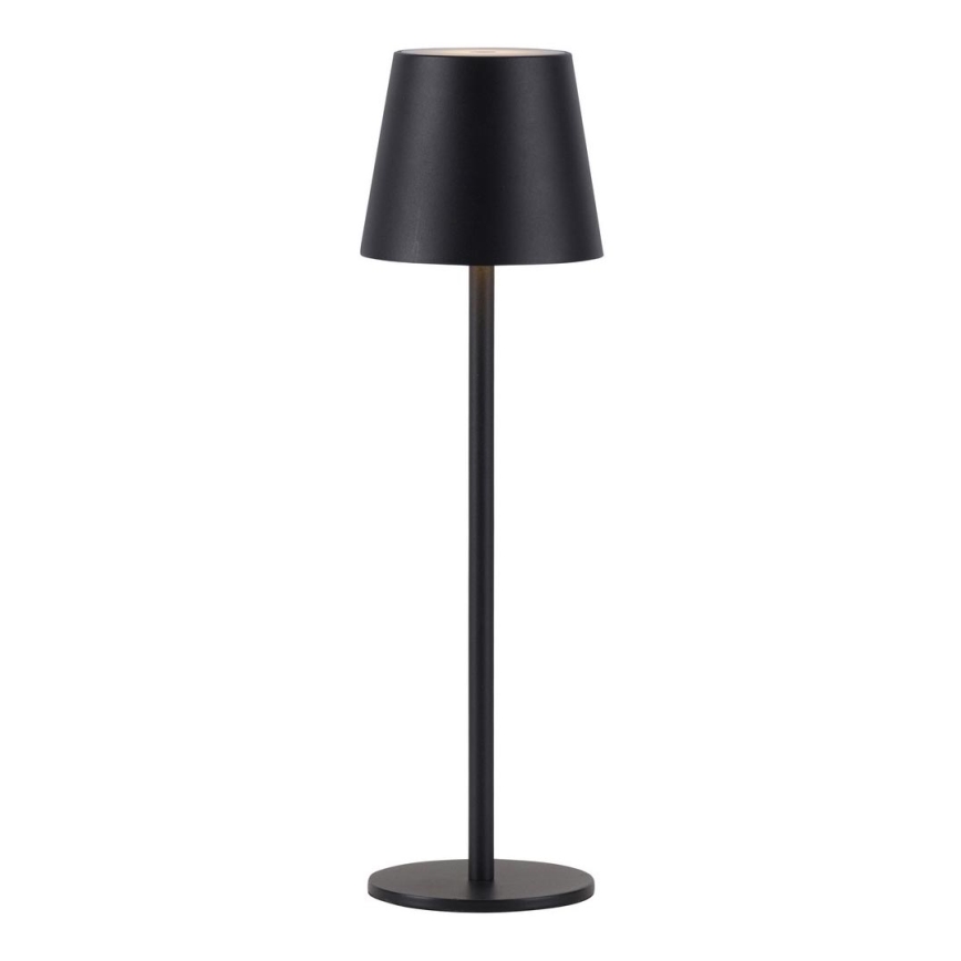 Leuchten Direkt 19250-18 - LED Vonkajšia stmievateľná nabíjacia stolná lampa EURIA LED/3W/5V 2600 mAh IP54 čierna