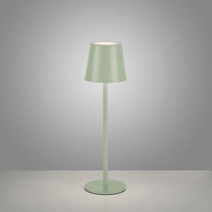 Leuchten Direkt 19250-43 - LED Vonkajšia stmievateľná nabíjacia stolná lampa EURIA LED/3W/5V IP54 zelená