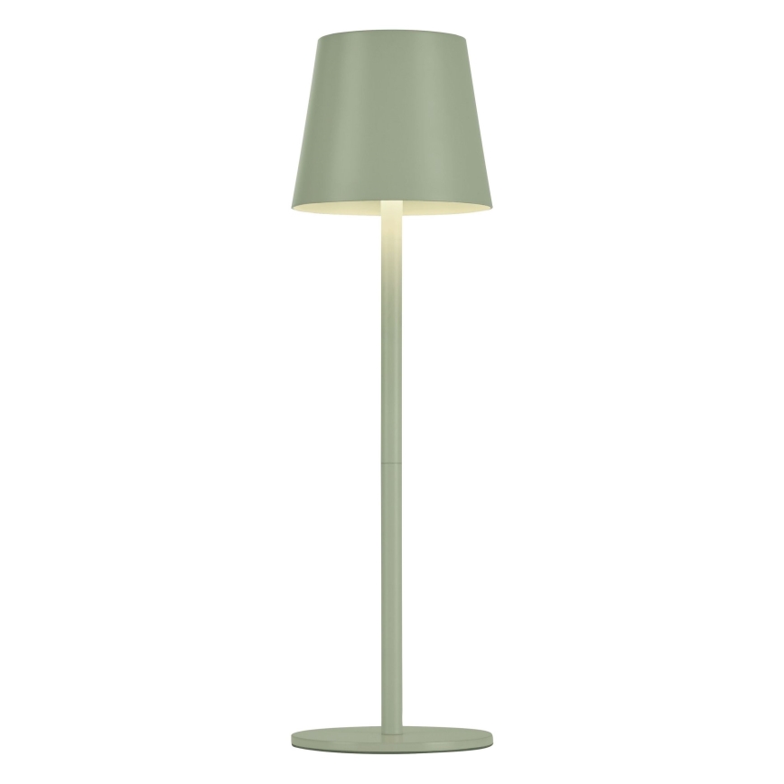 Leuchten Direkt 19250-43 - LED Vonkajšia stmievateľná nabíjacia stolná lampa EURIA LED/3W/5V IP54 zelená