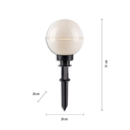 Leuchten Direkt 19322-16-2 - SADA 2x Vonkajšia lampa 1xE27/40W/230V pr. 20 cm IP44