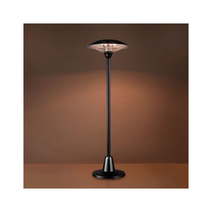 Leuchten Direkt 99501-18 - Vonkajšie vykurovacie teleso GLOW 1500-3000W/230V 1,87 m IP34 čierna