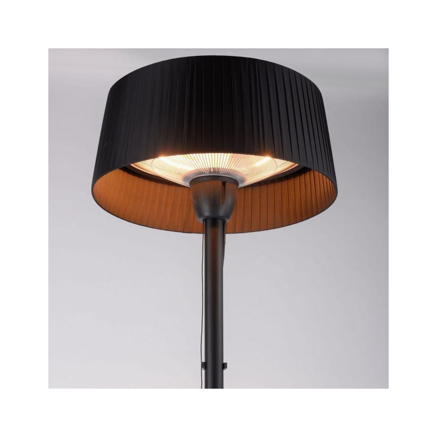 Leuchten Direkt 99507-18 - Vonkajšie vykurovacie teleso GLOW 1500W/230V 1,95 m IP44 čierna