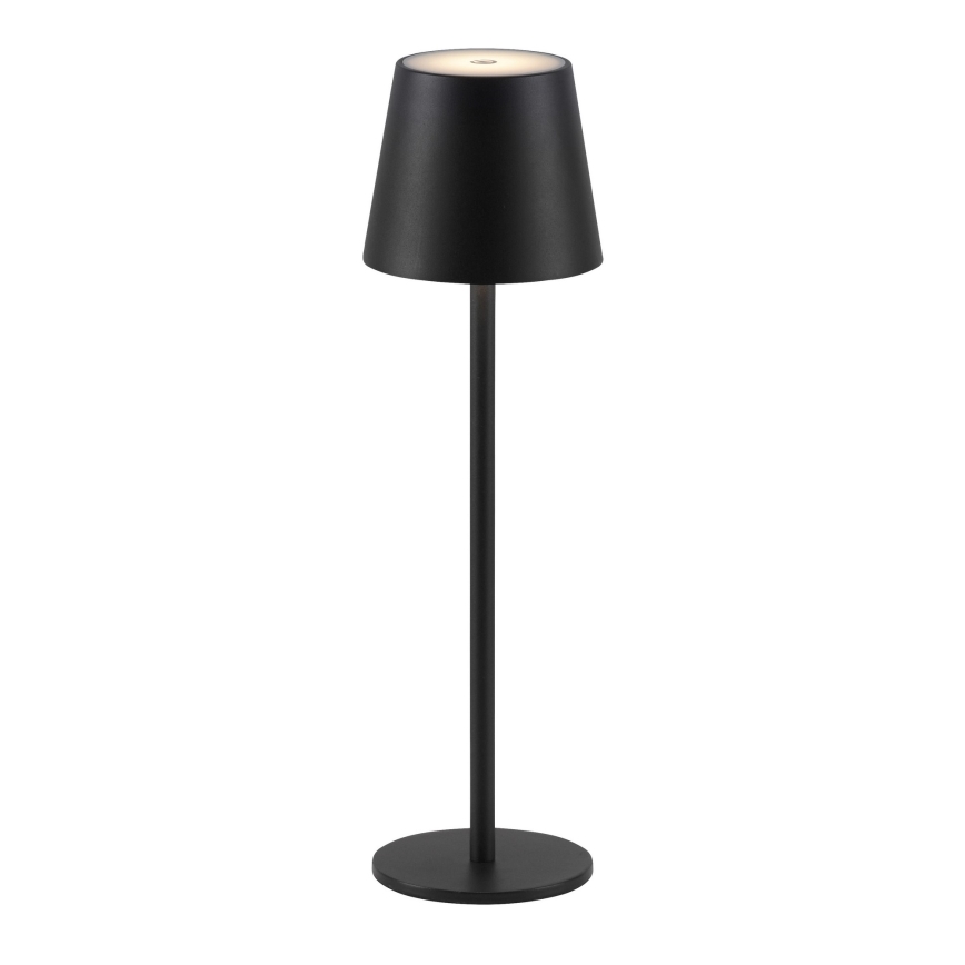 Leuchten Direkt 19250-18 - LED Vonkajšia stmievateľná nabíjacia stolná lampa EURIA LED/3W/5V 2600 mAh IP54 čierna