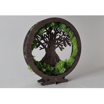 Li-Go 23631/DUB2 - LED Stmievateľná stolová dekorácia LED/12W/230V 30x31 cm dub