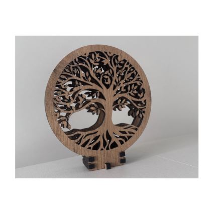 Li-Go 23648/DUB2 - LED Stmievateľná stolová dekorácia LED/12W/230V 30x31 cm dub