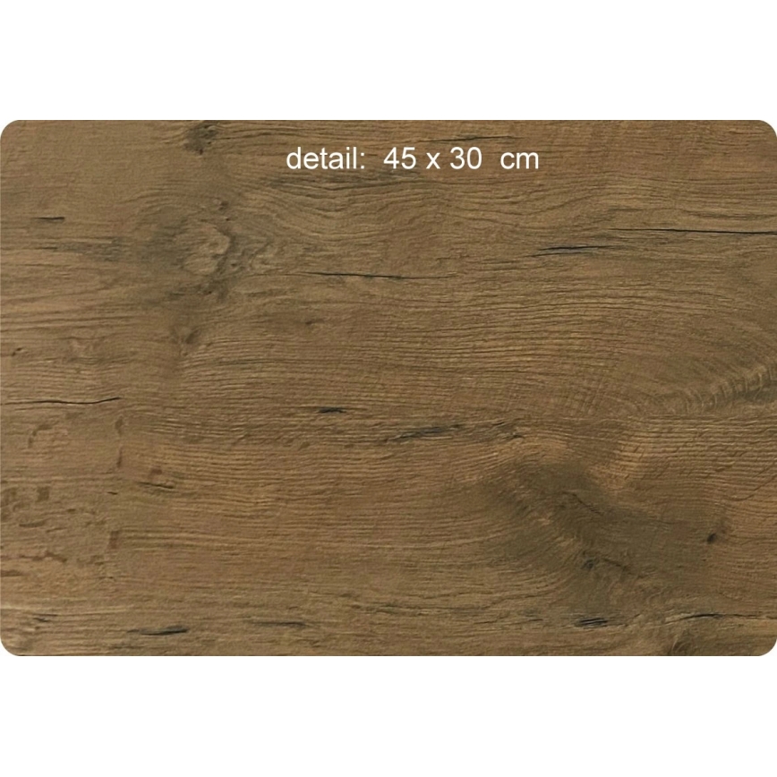 Li-Go 5275/DUB2 - LED stmievateľné hodiny LED/10W/5V 20000 mAh 42x42 cm dub/Dub v kruhu + diaľkové ovládanie