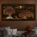 Li-Go 5307/DUB2 - LED stmievateľná nástenná dekorácia LED/24W/230V 120x60 cm dub/Tri duby
