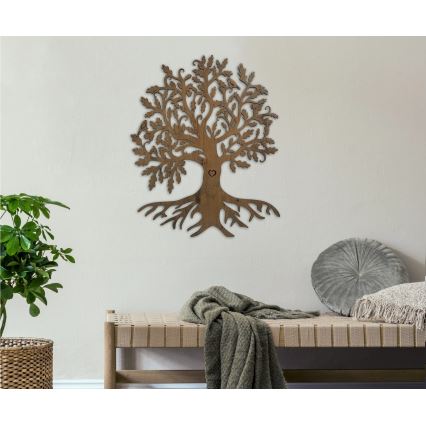 Li-Go 5732/DUB/S2 - stmievateľná nástenná LED dekorácia LED/10W/5V 20000 mAh 68x80 cm dub