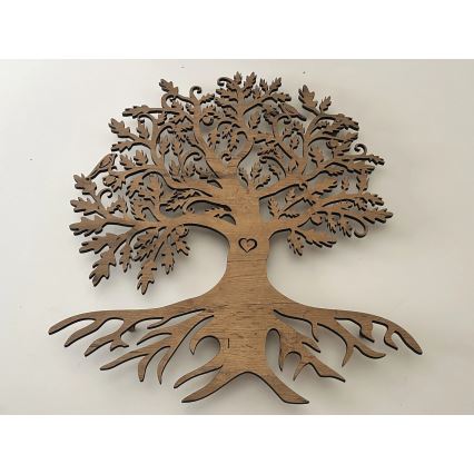 Li-Go 5732/DUB/S2 - stmievateľná nástenná LED dekorácia LED/10W/5V 20000 mAh 68x80 cm dub