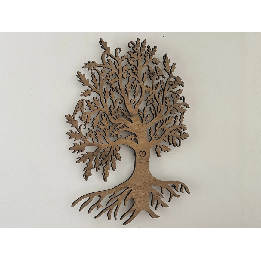 Li-Go 5732/DUB/S2 - stmievateľná nástenná LED dekorácia LED/10W/5V 20000 mAh 68x80 cm dub