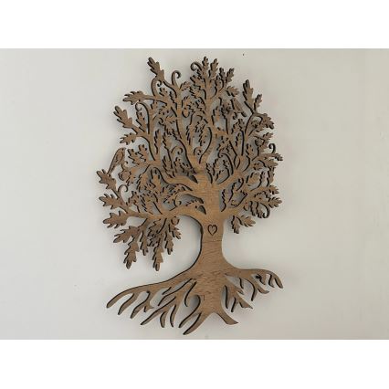 Li-Go 5739/DUB2 - LED Stmievateľná nástenná dekorácia LED/10W/230V 68x80 cm dub