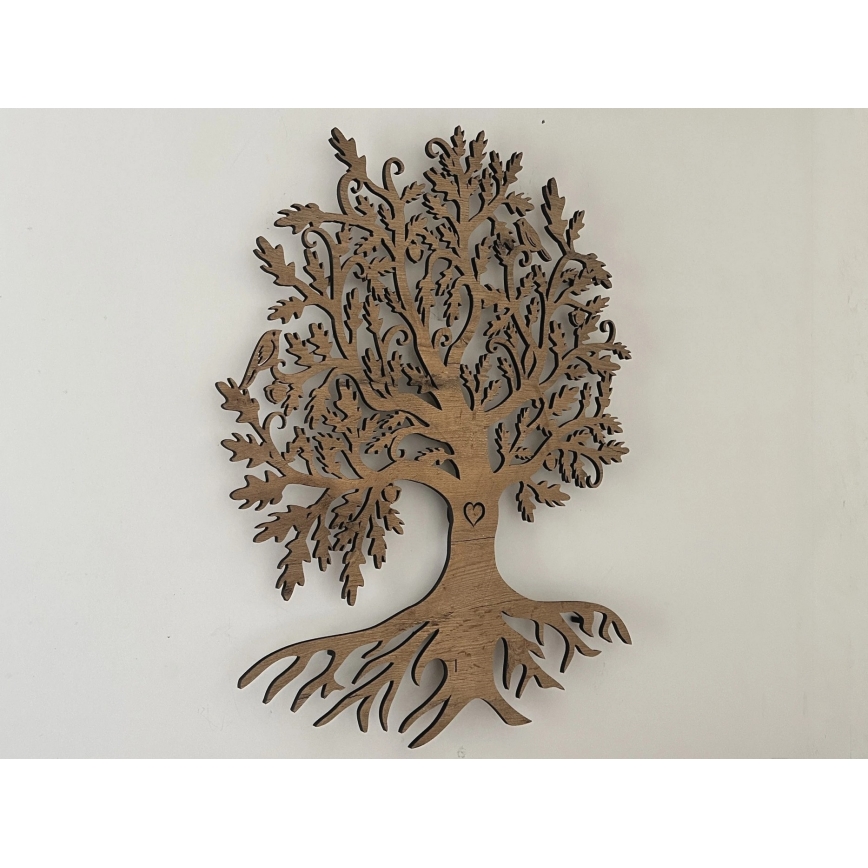 Li-Go 5739/DUB2 - LED Stmievateľná nástenná dekorácia LED/10W/230V 68x80 cm dub