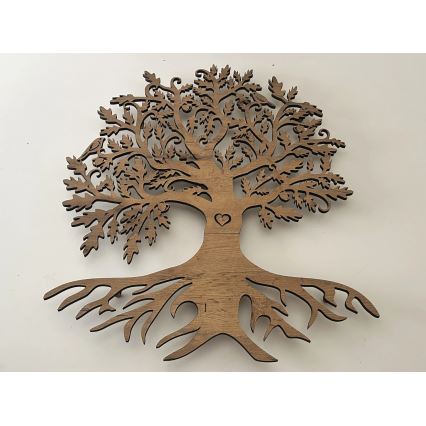 Li-Go 5742/DUB2 - LED Stmievateľná nástenná dekorácia LED/10W/230V 90x110 cm dub