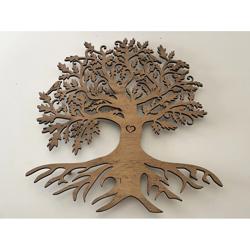 Li-Go 5742/DUB2 - LED Stmievateľná nástenná dekorácia LED/10W/230V 90x110 cm dub