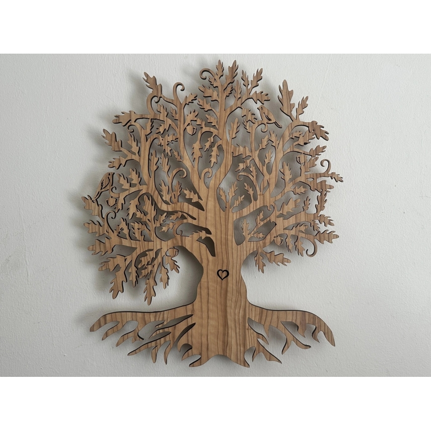 Li-Go 5747/DUB2 - LED stmievaľná nástenná dekorácia LED/10W/230V 45x55 cm dub