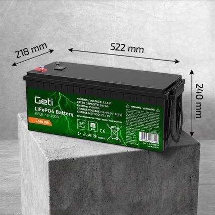 LiFePO4 batéria 12,8 V / 200 Ah
