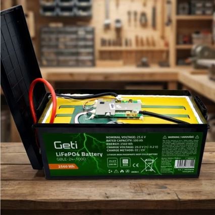 LiFePO4 batéria 25,6 V/100 Ah