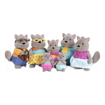 Li'l Woodzeez - Hrací set BUSTLEBERRY rodina veveričiek