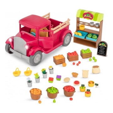 Li'l Woodzeez - Hrací set farmársky pick-up so stánkom 3xAAA