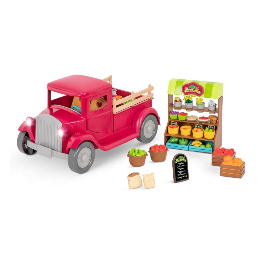 Li'l Woodzeez - Hrací set farmársky pick-up so stánkom 3xAAA