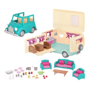 Li'l Woodzeez - Hrací set HAPPY CAMPER kempovanie