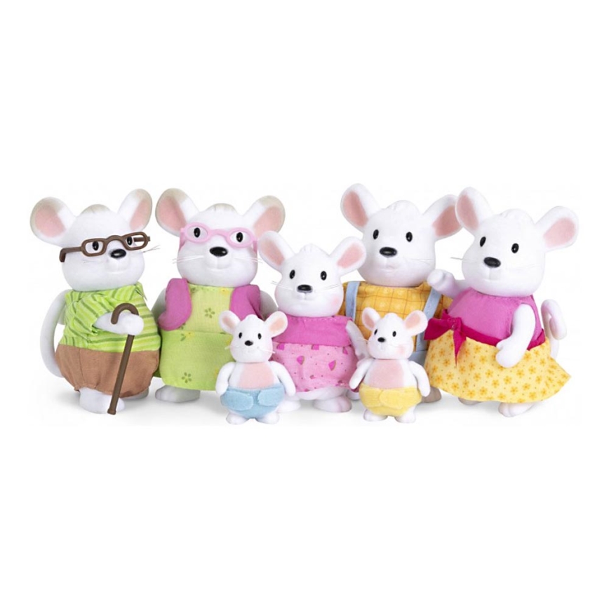 Li'l Woodzeez - Set postavičiek NIBBLEKIN rodina myší