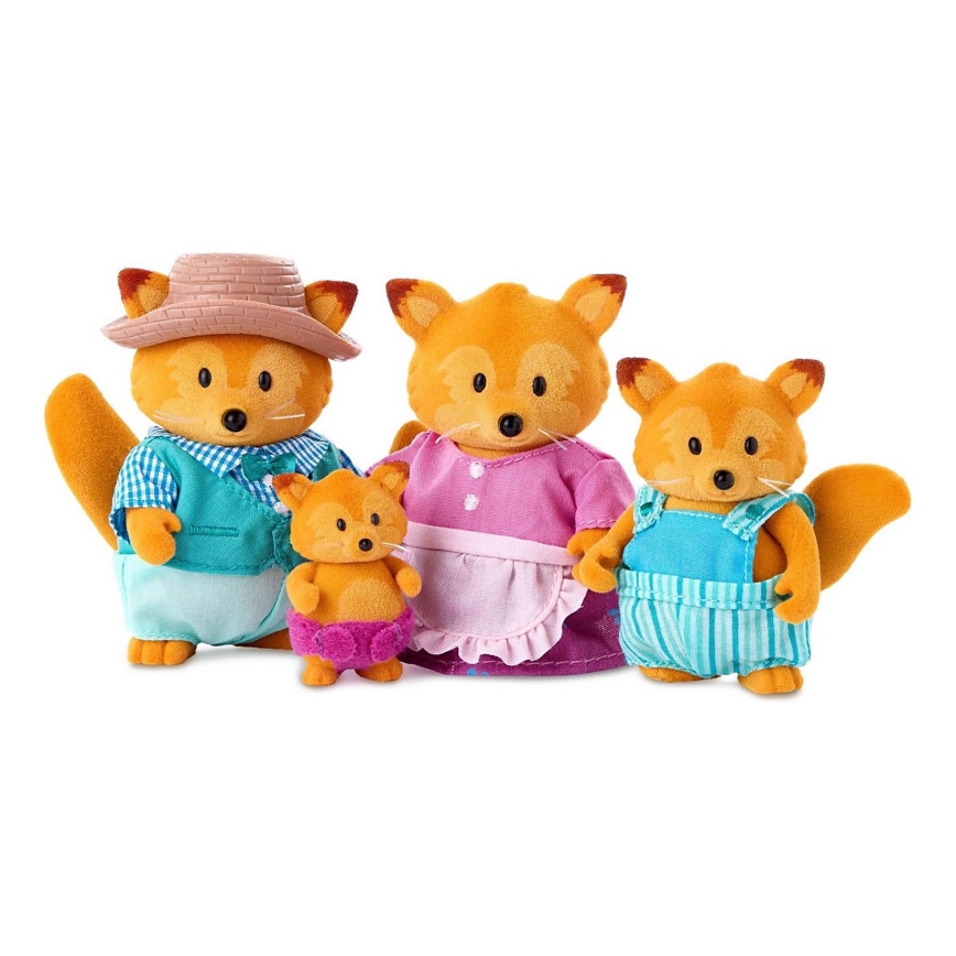 Li'l Woodzeez - Set postavičiek TIPPYTAIL rodina lišiek