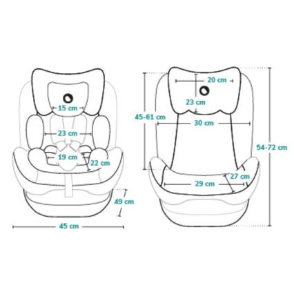 Lionelo - Autosedačka AART i-Size 40-150 cm čierna/sivá