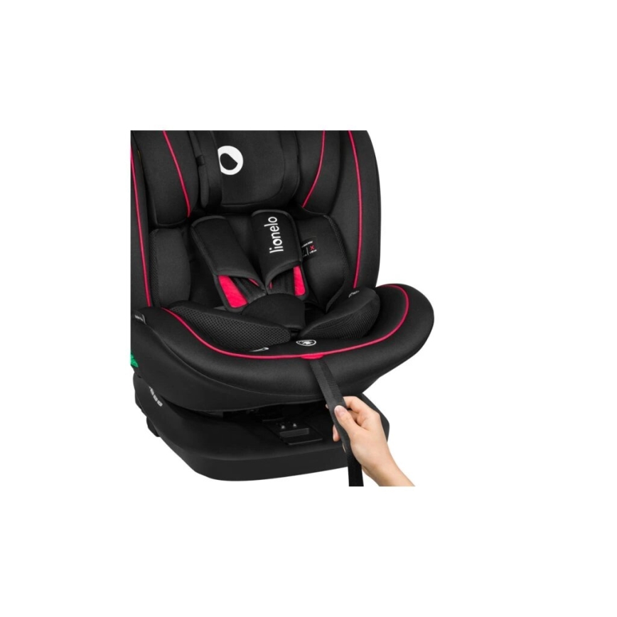 Lionelo - Autosedačka BASTIAAN i-Size 40-150 cm čierna/červená