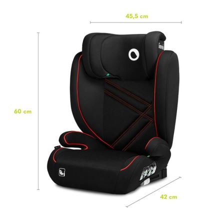 Lionelo - Autosedačka HUGO i-Size 100-150 cm čierna/červená