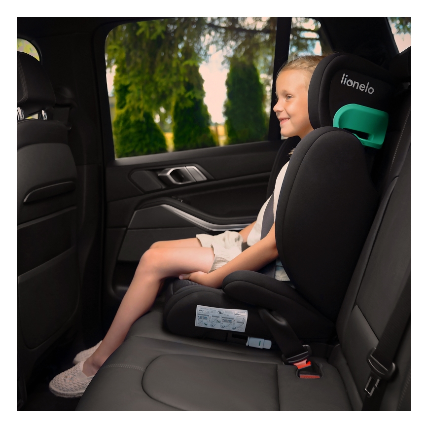 Lionelo - Autosedačka HUGO i-Size 100-150 cm čierna/sivá