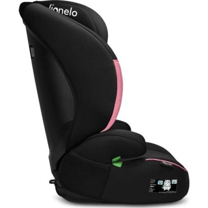 Lionelo - Autosedačka LARS i-Size 100-150 cm čierna/ružová