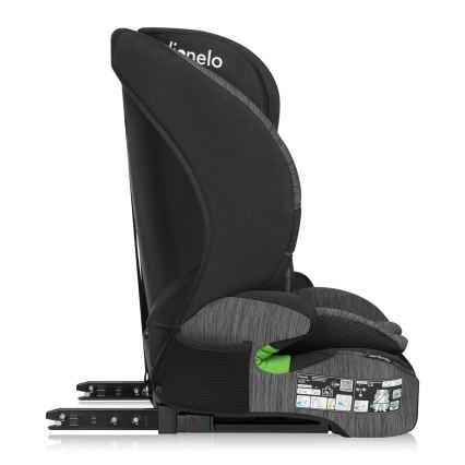 Lionelo - Autosedačka LEVI FIX i-Size 76-150 cm Sivý kameň