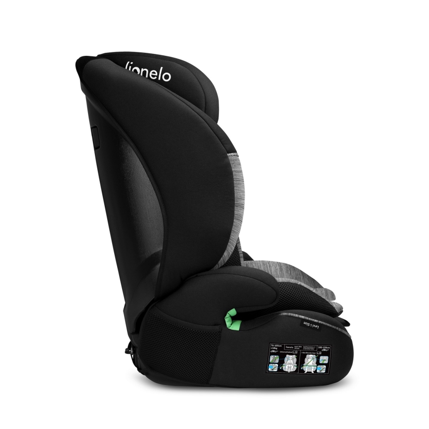 Lionelo - Autosedačka LEVI i-Size 76-150 cm Čierna Šedá