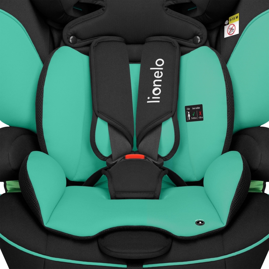 Lionelo - Autosedačka LEVI i-Size 76-150 cm smaragdová