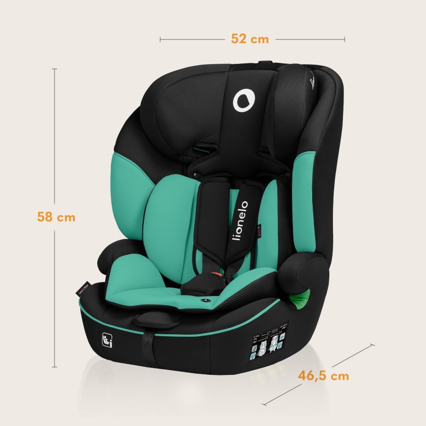 Lionelo - Autosedačka LEVI i-Size 76-150 cm smaragdová