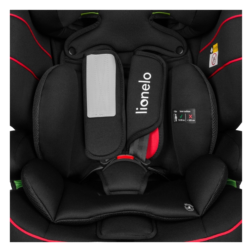 Lionelo - Autosedačka LEVI i-Size 76-150 cm Sporty čierna