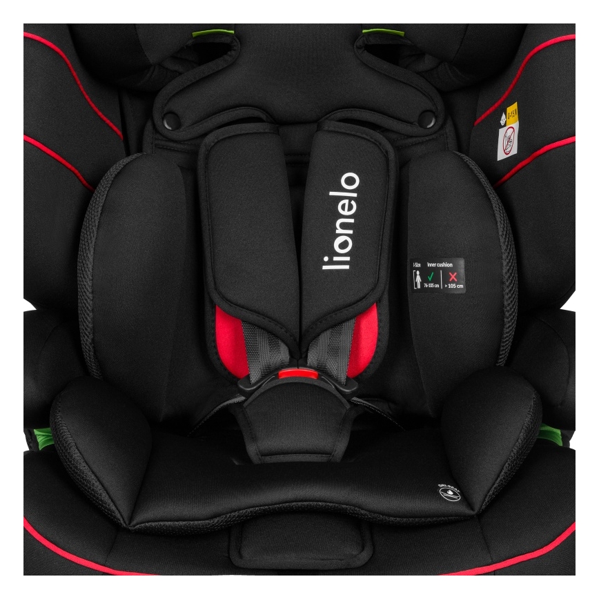 Lionelo - Autosedačka LEVI i-Size 76-150 cm Sporty čierna