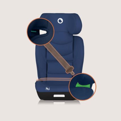 Lionelo - Autosedačka NEAL i-Size 100-150 cm Modrá námornícka