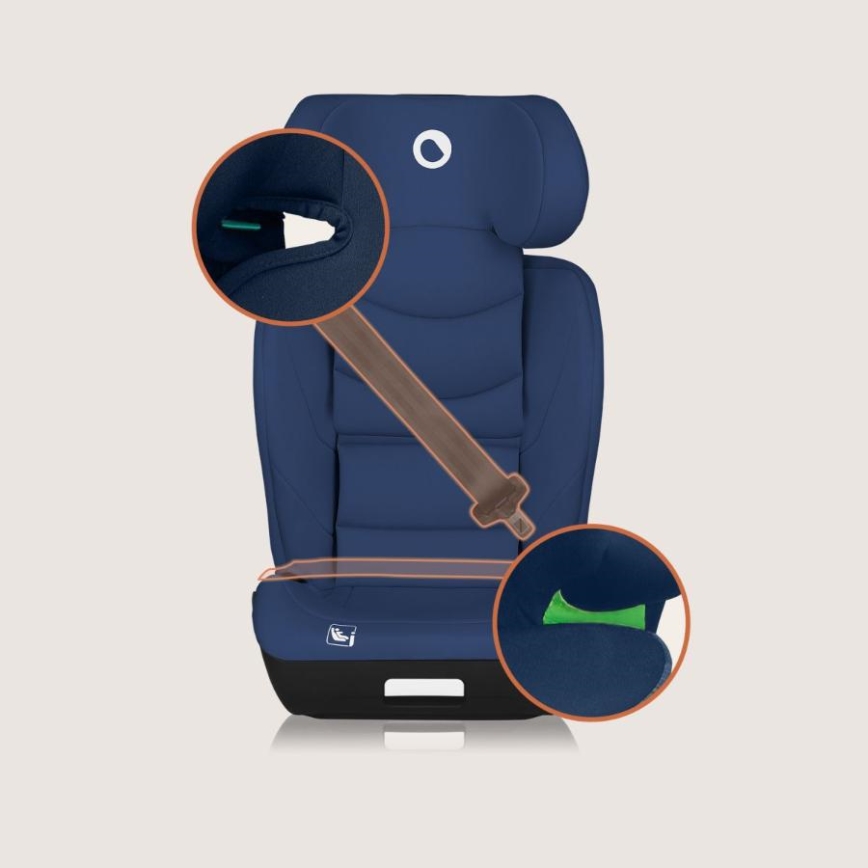 Lionelo - Autosedačka NEAL i-Size 100-150 cm Modrá námornícka