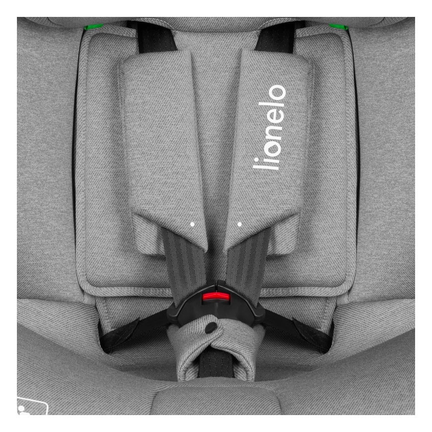Lionelo - Autosedačka s otočnou bázou BRAVE i-Size 40-150 cm Grey Stone
