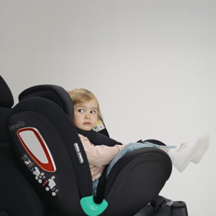 Lionelo - Autosedačka s otočnou základňou ANTOON PLUS i-Size 40-105 cm, čierny onyx