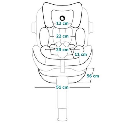 Lionelo - Autosedačka s otočnou základňou ANTOON PLUS i-Size 40-105 cm, čierny onyx