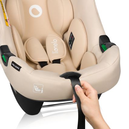 Lionelo - Autosedačka s otočnou základňou ASTRID SET i-Size 40-87 cm Beige Sand